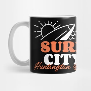 Surf City Huntington Beach USA Mug